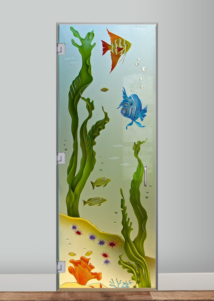 Stained glass door