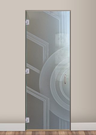 Interior Glass Door with sandblast Frosted Glass Design Art Glass Featuring Sandblast Etched Glass by Sans Soucie