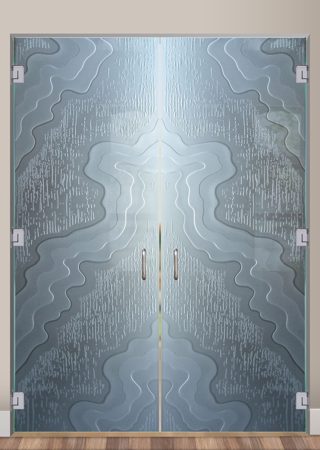 Interior Glass Door with sandblast Frosted Glass Design Art Glass Featuring Sandblast Etched Glass by Sans Soucie