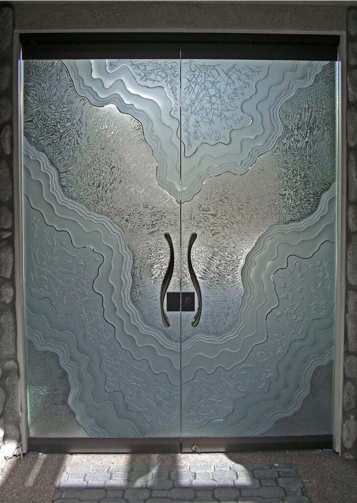 Stunning glass doors Sans Soucie Art Glass