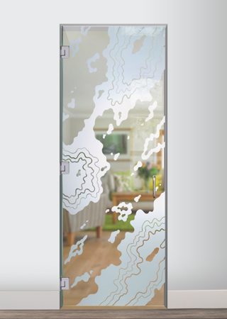 Interior Glass Door with sandblast Frosted Glass Design Art Glass Featuring Sandblast Etched Glass by Sans Soucie