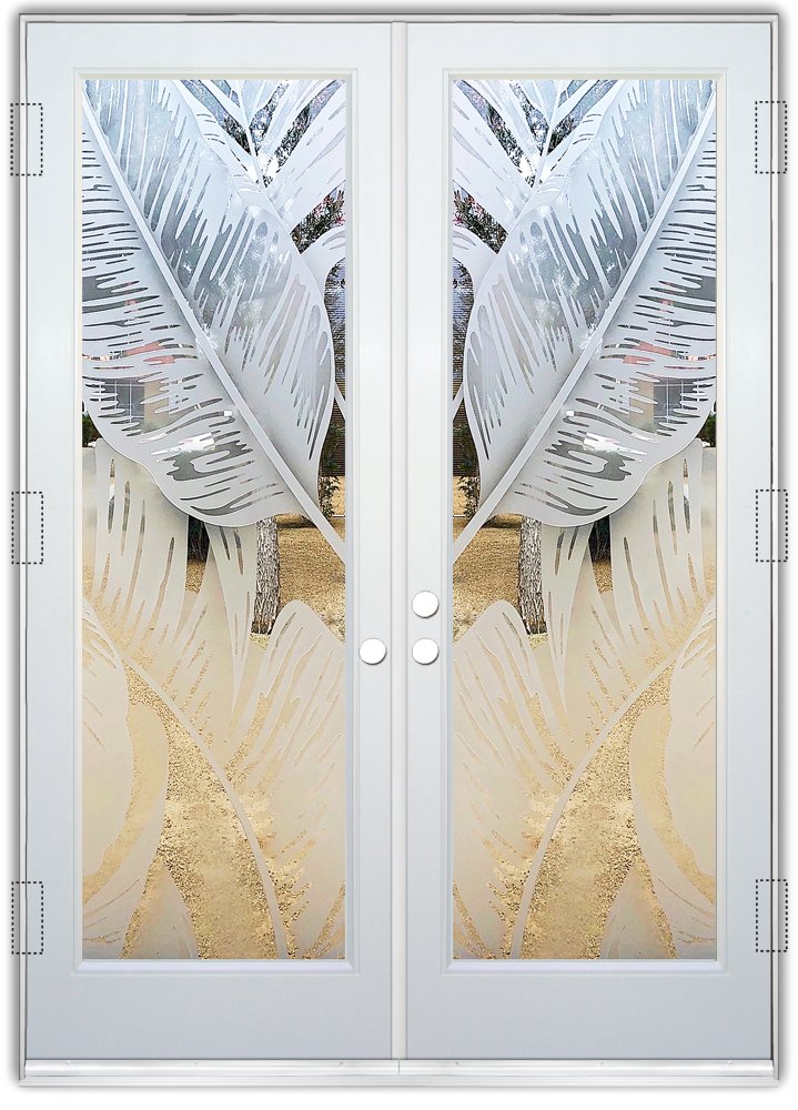 Exterior Glass Doors | Full Glass Exterior Door with Frosted Glass