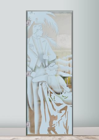 Interior Glass Door with sandblast Frosted Glass Design Art Glass Featuring Sandblast Etched Glass by Sans Soucie