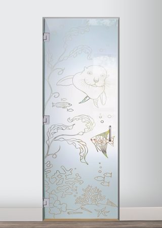 Interior Glass Door with sandblast Frosted Glass Design Art Glass Featuring Sandblast Etched Glass by Sans Soucie