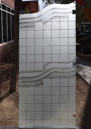 Partition with sandblast Frosted Glass Design Art Glass Featuring Sandblast Etched Glass by Sans Soucie