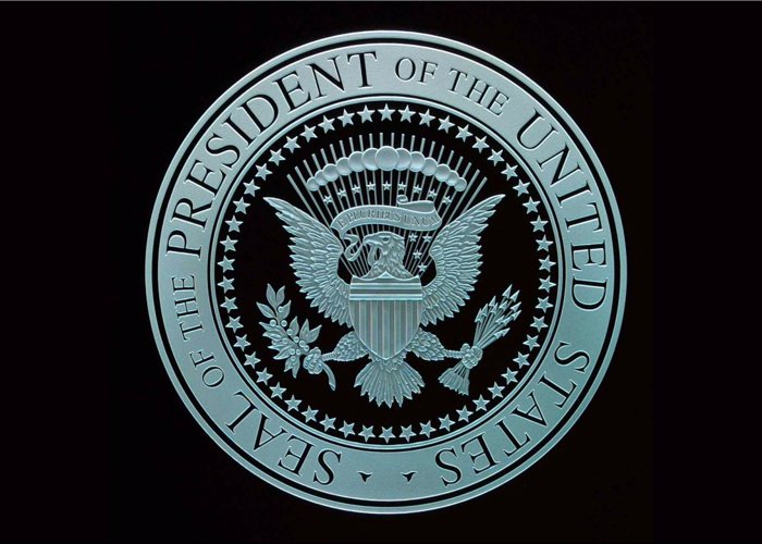us presidential seal carved in glass by sans soucie art glass for tribute room to george hw bush on aircraft carrier