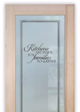Pantry Door with sandblast Frosted Glass Design Art Glass Featuring Sandblast Etched Glass by Sans Soucie