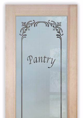 Pantry Door with Frosted Glass Traditional Lenora Design by Sans Soucie