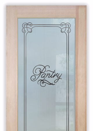 Pantry Door with Frosted Glass Traditional Enna Melany Design by Sans Soucie