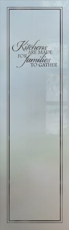 Pantry Insert with sandblast Frosted Glass Design Art Glass Featuring Sandblast Etched Glass by Sans Soucie