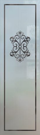 Pantry Insert with Frosted Glass Wrought Iron Granada Design by Sans Soucie