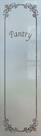 Pantry Insert with Frosted Glass Traditional Lenora Design by Sans Soucie