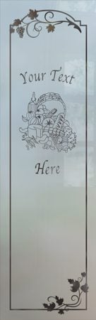 Pantry Insert with sandblast Frosted Glass Design Art Glass Featuring Sandblast Etched Glass by Sans Soucie