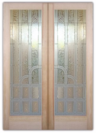 Front Door with sandblast Frosted Glass Design Art Glass Featuring Sandblast Etched Glass by Sans Soucie