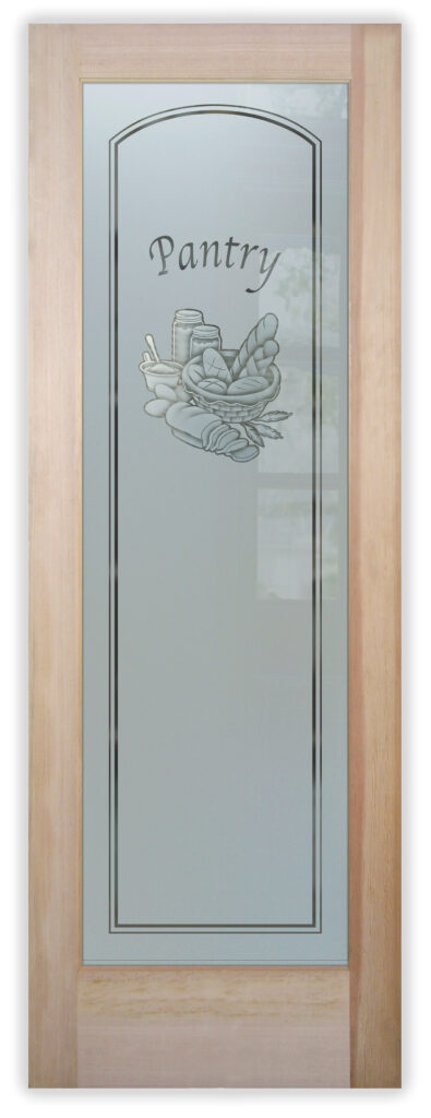 pantry door with frosted glass bread basket design sans soucie