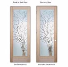 slab prehung interior glass doors