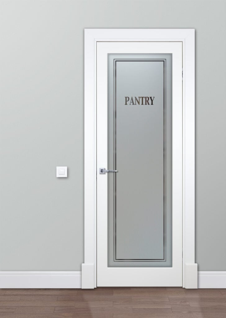 pantry door with glass frosted glass sans soucie classic pantry door