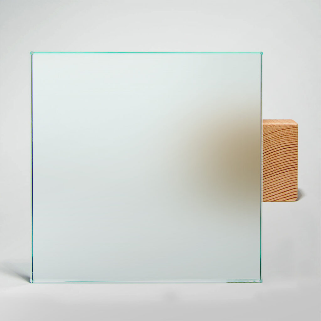 acid etched frosted glass example