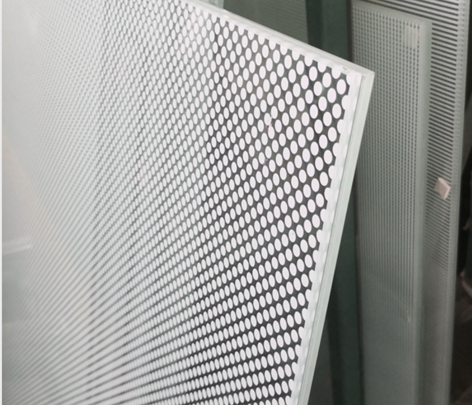 ceramic frit screen printed frosted glass