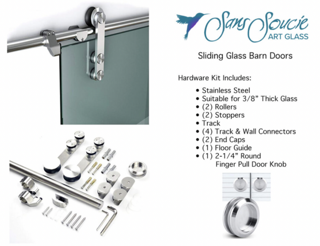 sliding glass barn doors hardware kit Sans Soucie 
