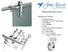 sliding glass barn door hardware kit packing list sans soucie art glass