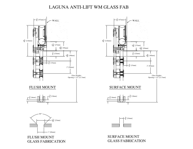 flush surface mount glass fabrication
sans soucie
