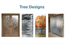 frosted glass tree designs sans soucie art glass