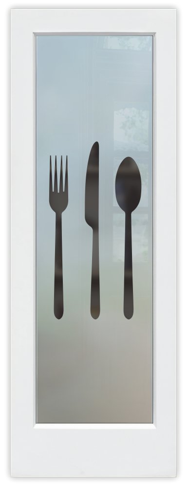 1D Negative Frosted Semi-Private
Frosted Glass Party Door Flatware Design Sans Soucie 
