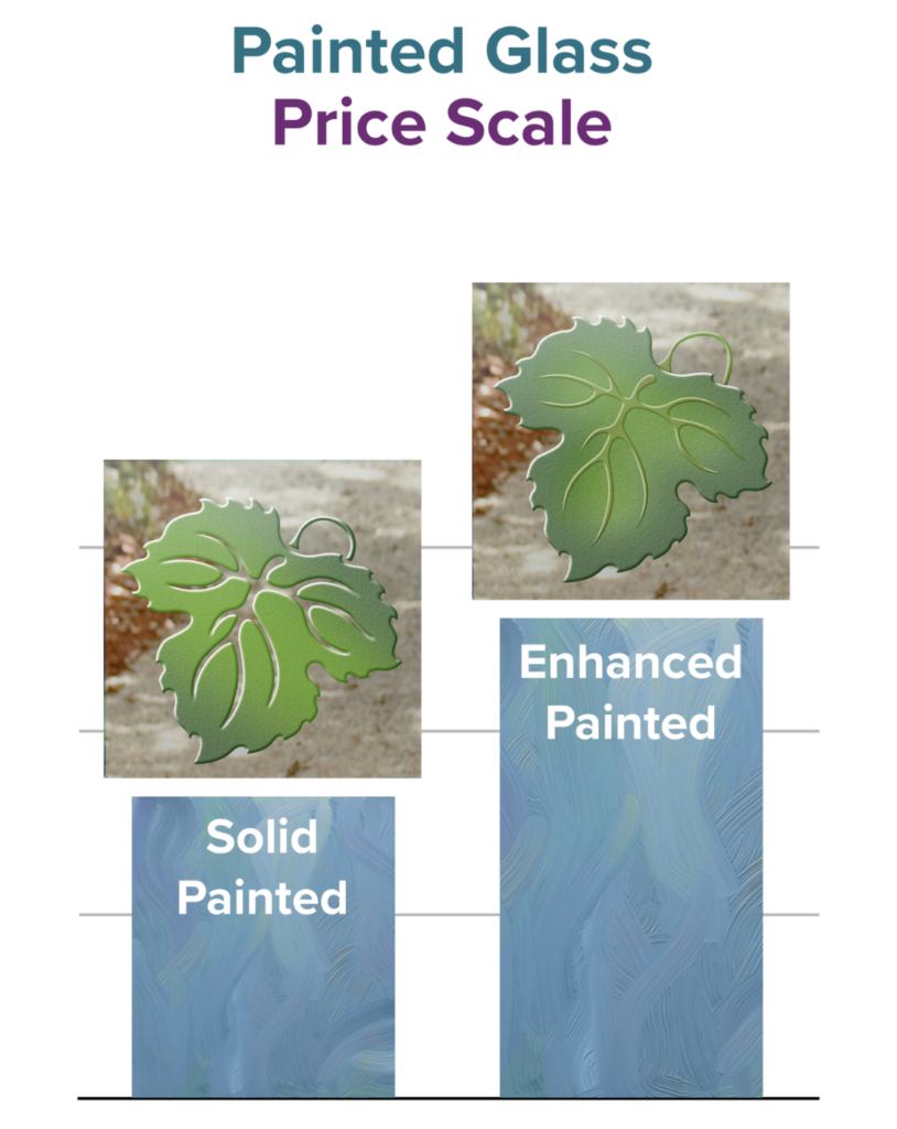 painted glass price scale solid painted enhanced painted sans soucie 