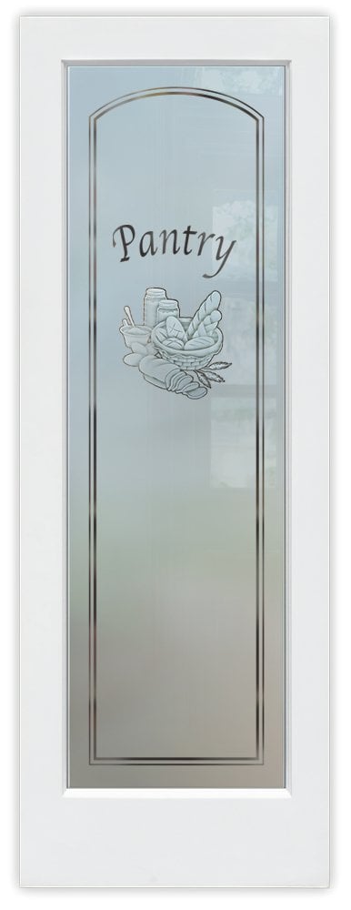 2D Negative Frosted Glass Semi-Private Bread Basket Frosted Pantry Glass Door Sans Soucie 
