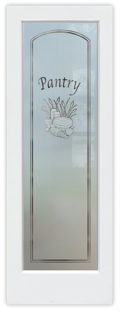 apple pie 3D enhanced negative semi-private frosted interior door country farmhouse pantry door with frosted glass door Sans Soucie 