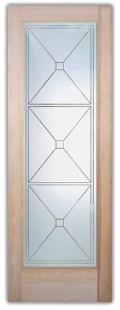 Interior Door with sandblast Frosted Glass Design Art Glass Featuring Sandblast Etched Glass by Sans Soucie