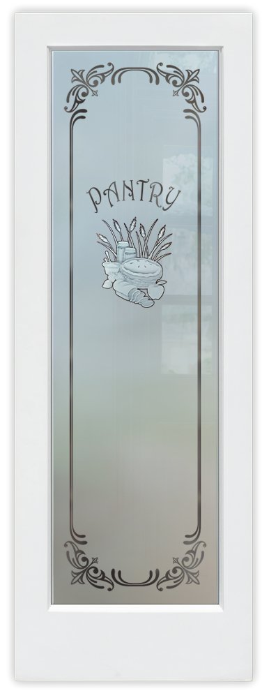 Pantry Door Frosted Glass apple pie 2D effect glass finish interior door sans soucie 