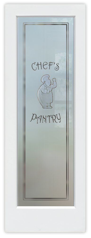 Pantry Door Frosted Glass happy chef 2D effect frosted glass finish interior door sans soucie 
