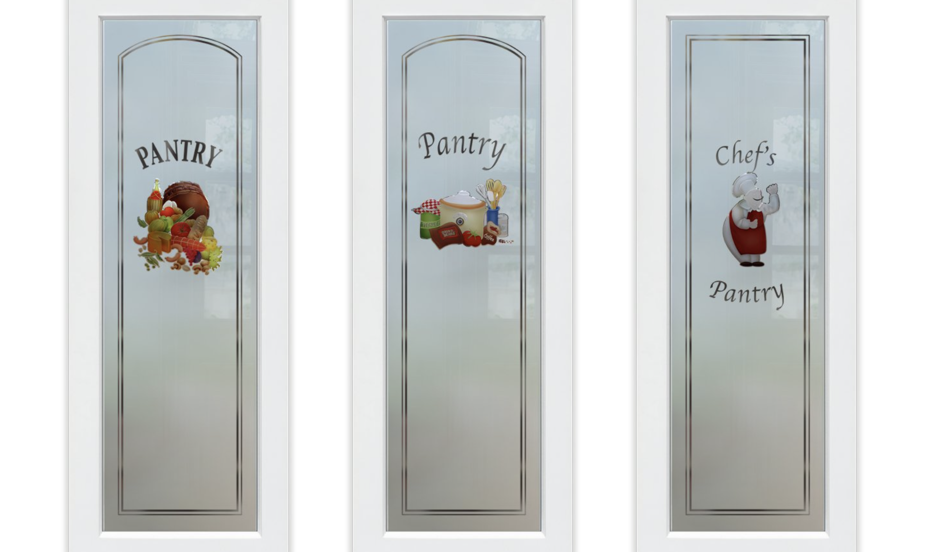 Pantry Doors With Painted Glass Designs Sans Soucie 