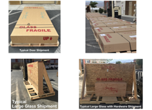 Shipping Delivery box and crate examples sans soucie art glass
