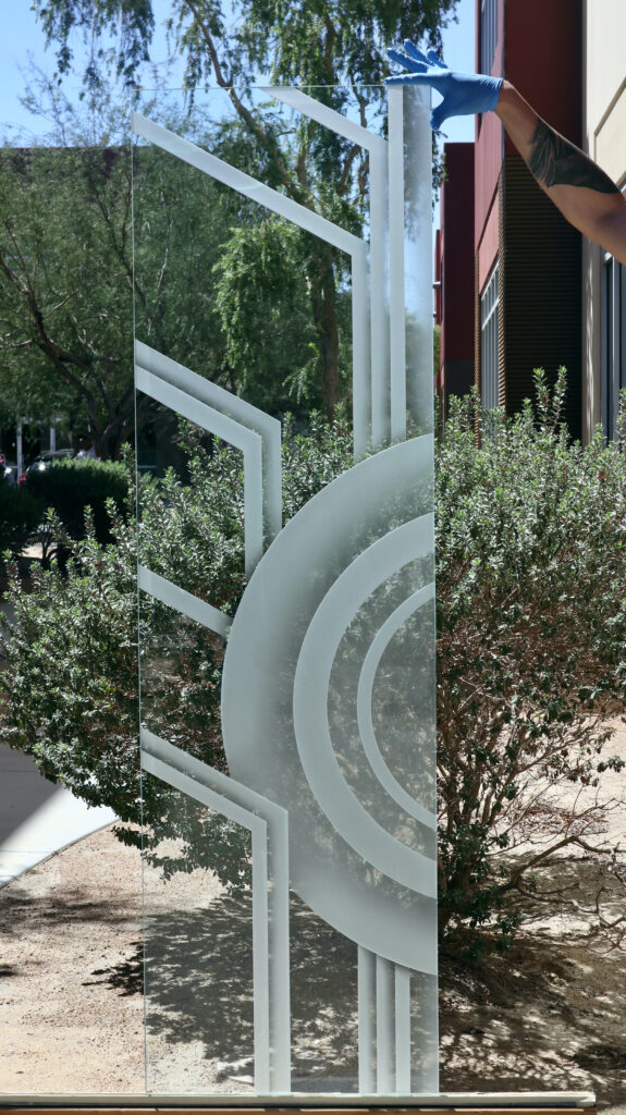 Glass inserts for front doors.