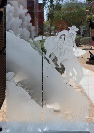 Partition with Frosted Glass Western Easy Does It Design by Sans Soucie