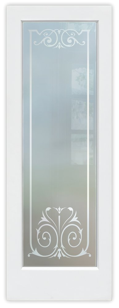 Traditional Elegant Private 1D Frosted Glass Interior bedroom bathroom kitchen door Sans Soucie