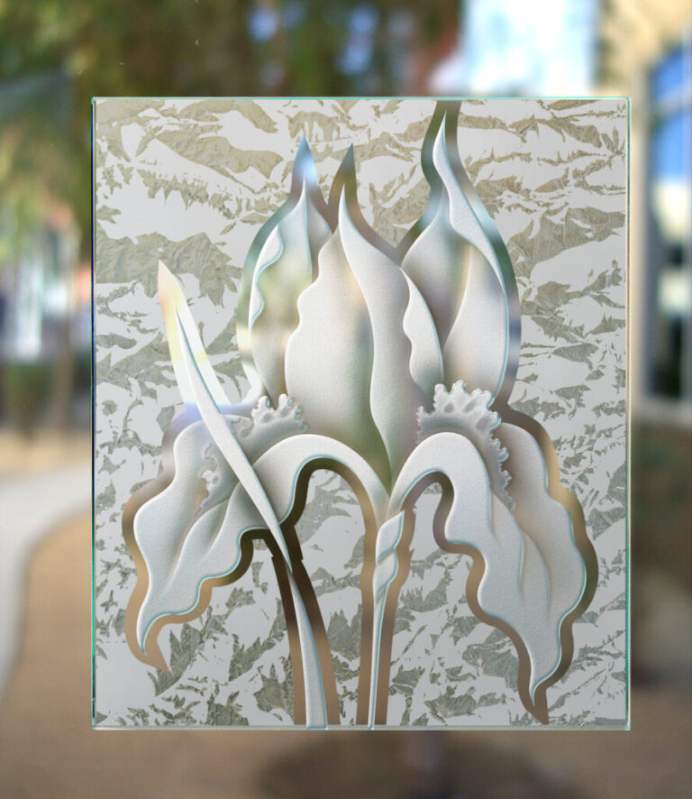 Sample of 3D Enhanced gluechip glass finish semi-private