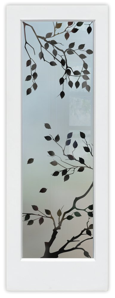 Cherry Tree Semi-Private 1D Negative 
Frosted Glass Finish Pantry Glass Door Interior Sans Soucie 