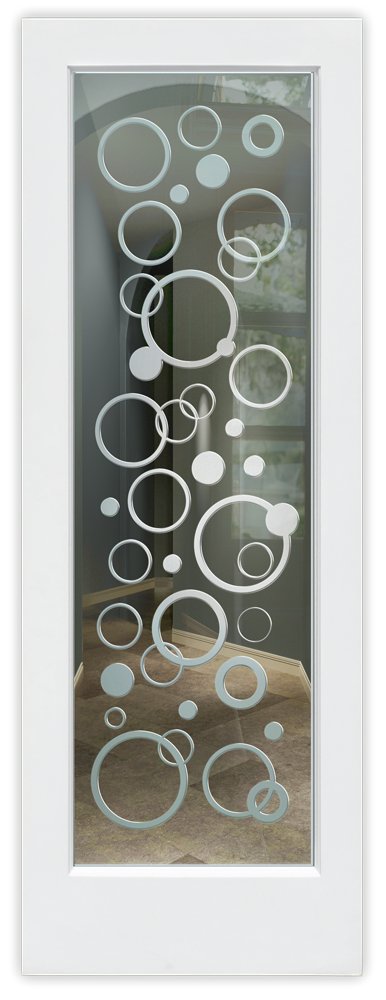 Circularity Not Private 3D Clear Glass Finish Modern Interior Glass Doors Sans Soucie 