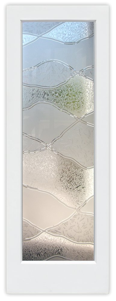 Abstract Hills Semi-Private 3D Enhanced GlueChip Clear Glass Finish Sans Soucie