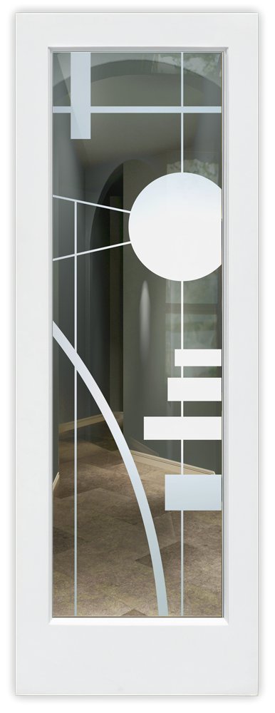 Not Private Interval 1D Positive Clear Glass Finish Modern Interior Glass Doors Sans Soucie 