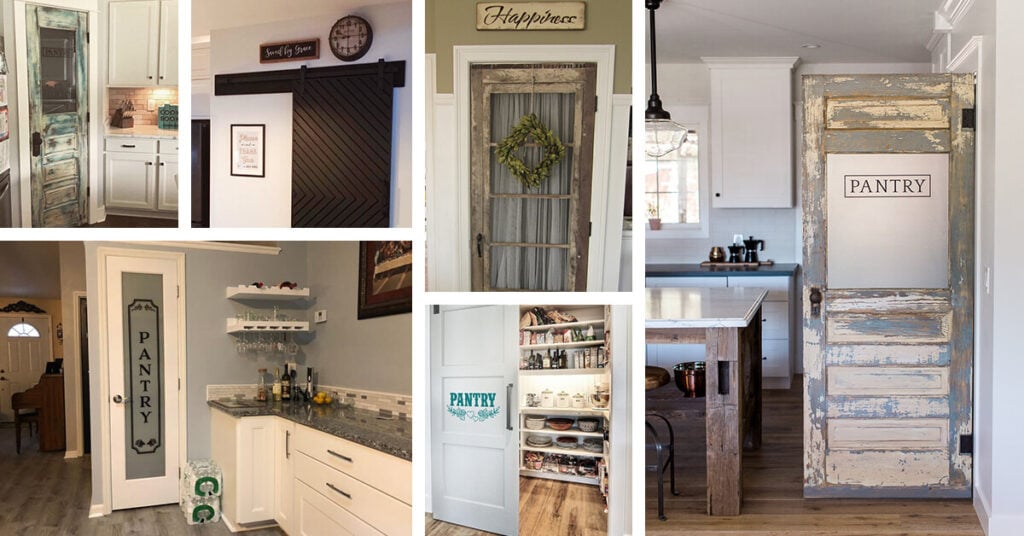 Modern farmhouse pantry door for kitchen sliding barn door antique doors for pantry 