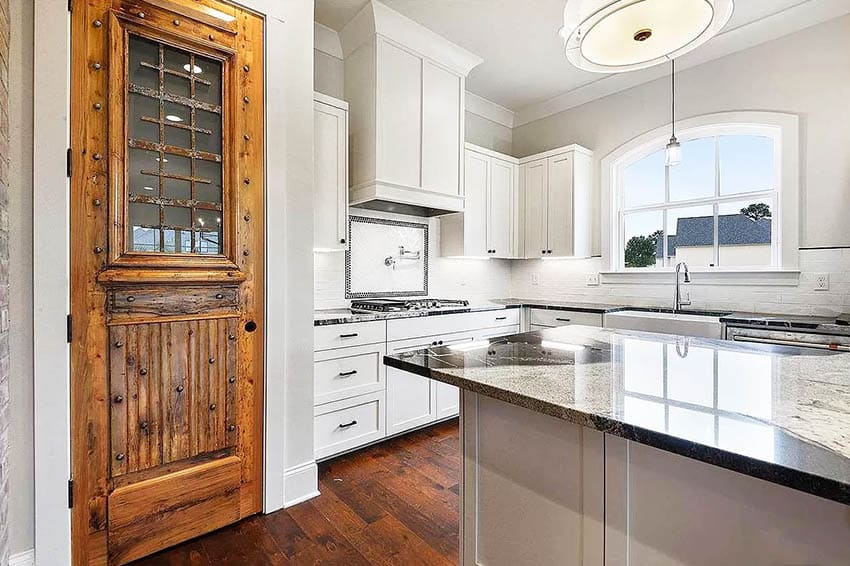 antique barn door with glass panel kitchen pantry doors 