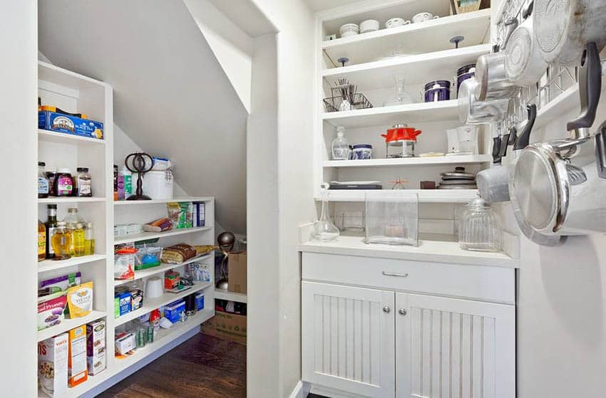 under the stairs pantry

