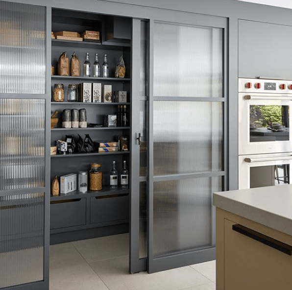 double sliding glass pantry doors modern contemporary design 