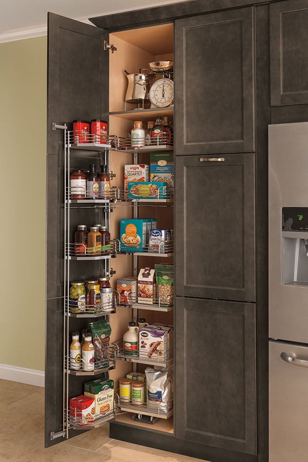 Tall Pantry Cabinet Doors  Grey traditional 