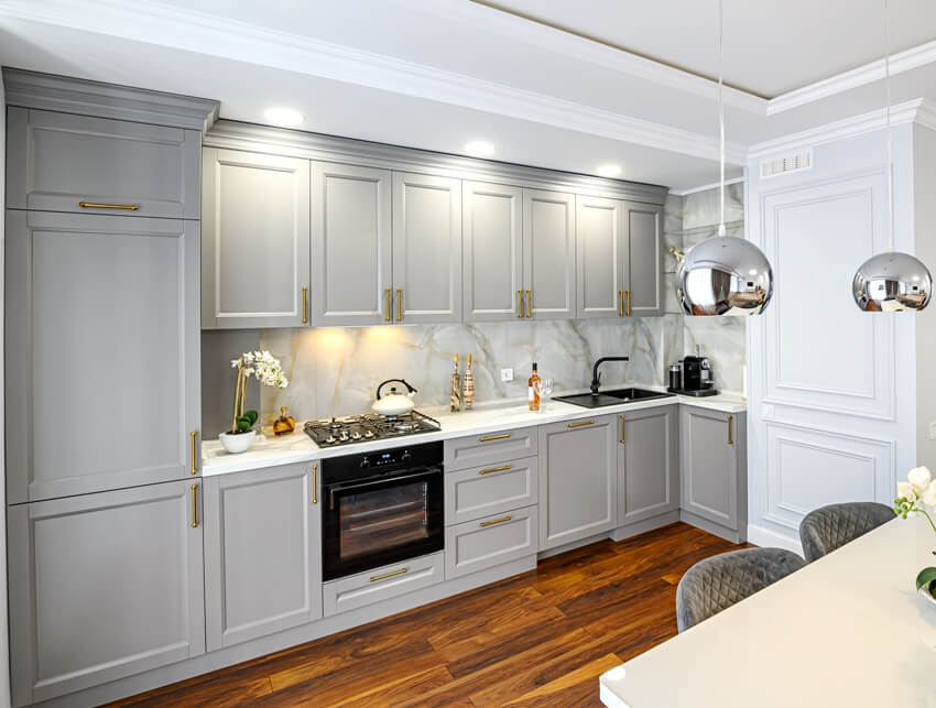 shaker cabinet doors light grey contemporary traditional design 